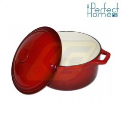 Lábas 20 cm öv. zom. piros 2,2 l